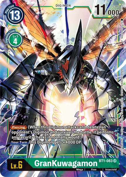 GranKuwagamon - BT1-083 (Dash Pack Ver. 1.5) - Release Special Booster - BT1-083 SR