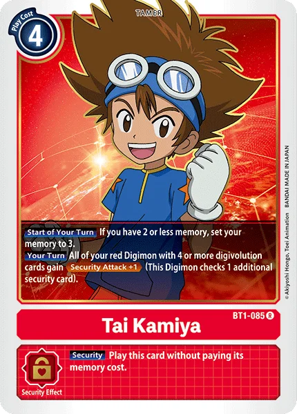 Tai Kamiya - BT1-085 - Release Special Booster - BT1-085 R