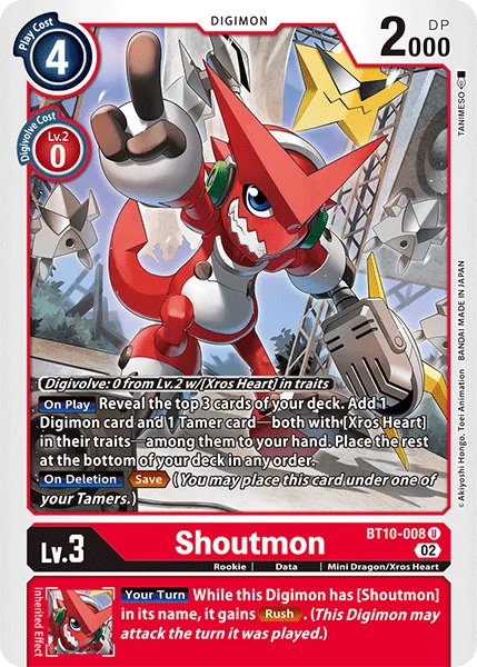 Shoutmon - BT10-008 Uncommon