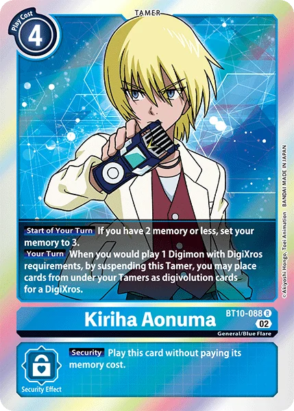 Kiriha Aonuma - XROS Encounter - BT10-088 Rare