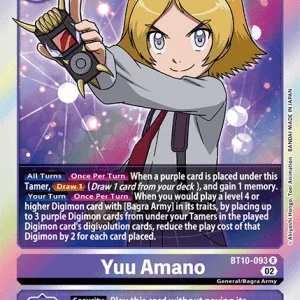 Yuu Amano - XROS Encounter - BT10-093 Rare