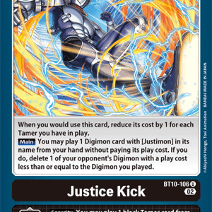 Justice Kick - XROS Encounter - BT10-106 Common