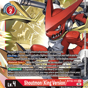 Shoutmon King Version - BT10-111 Secret Rare