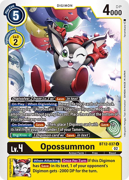 Opossummon - BT12-037 - Uncommon