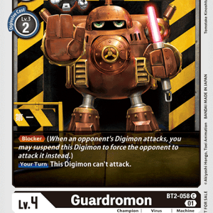 Guardromon - BT2-058 C - (Winner Pack Double Diamond) - Release Special Booster
