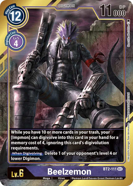 Beelzemon (Alternate Art) - Release Special Booster - BT2-111 SEC