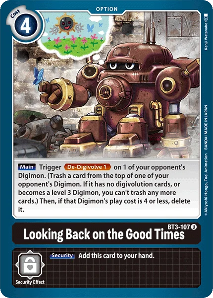 Looking Back on the Good Times - Release Special Booster - BT3-107 U