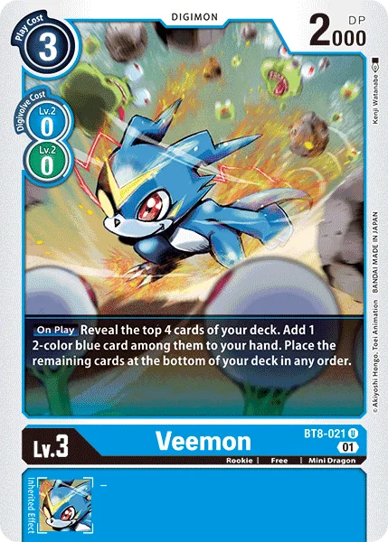 Veemon - New Awakening - BT8-021 U