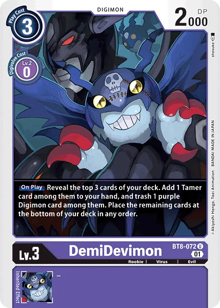 DemiDevimon - New Awakening - BT8-072 U