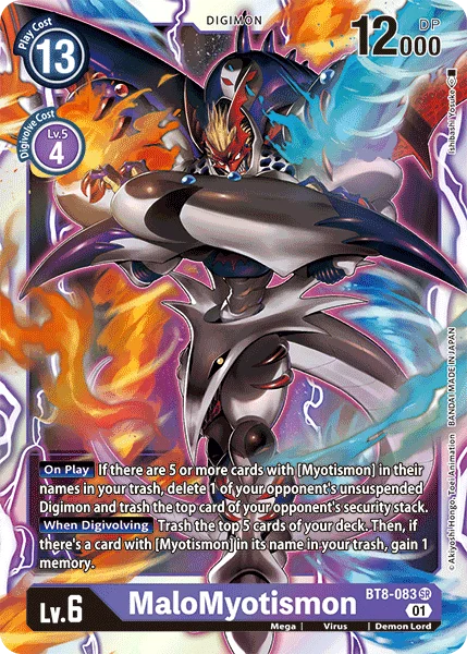 MaloMyotismon - New Awakening - BT8-083 SR