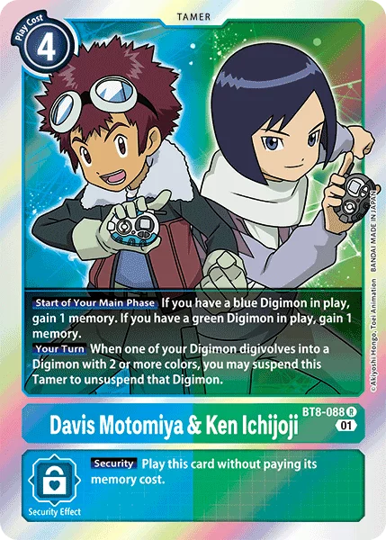 Davis Motomiya & Ken Ichijoji - New Awakening - BT8-088 R