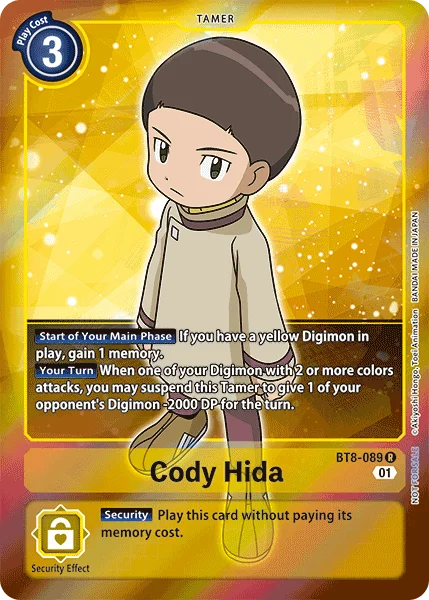 Cody Hida (Box Topper) - New Awakening - BT8-089 R