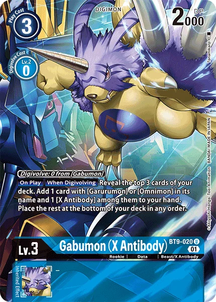 Gabumon (X Antibody) - X Record - BT9-020 U - X Record - BT9-020 U