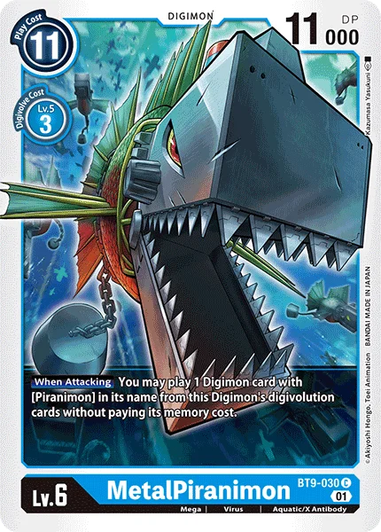 MetalPiranimon - X Record - BT9-030 C