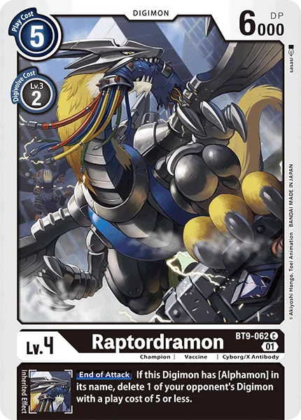Raptordramon - X Record - BT9-062 C
