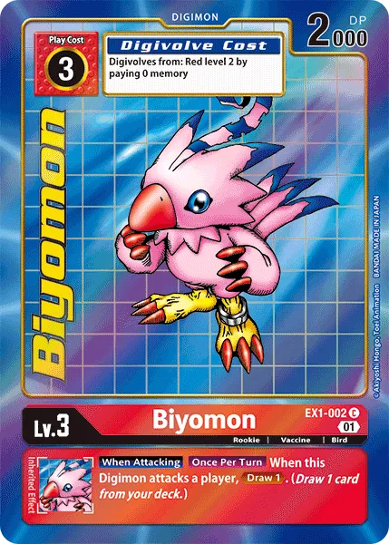 Biyomon - EX1-002 - Common (Alternate Art)