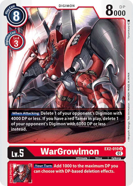 WarGrowlmon EX2-010 Uncommon