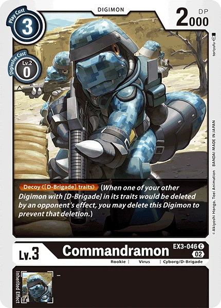 Commandramon EX3-046 - Draconic Roar - Common