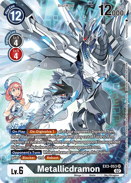 Metallicdramon EX3-053 - Draconic Roar - Alternative Art