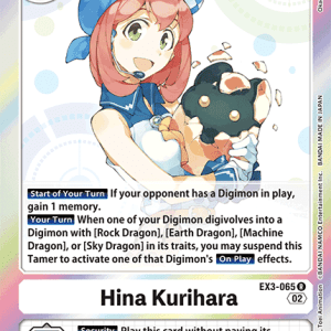 Hina Kurihara EX3-065 - Draconic Roar - Rare