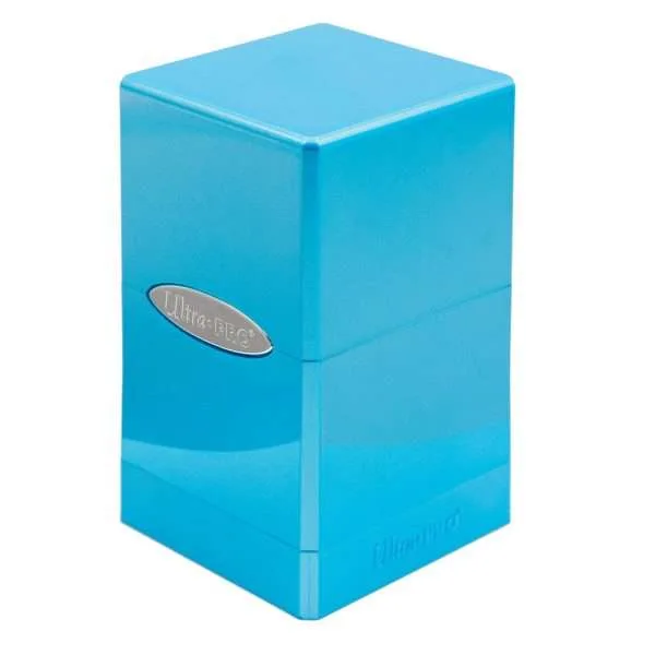 Deckbox: Satin Tower 100+ Hi-Gloss- Ice Blue