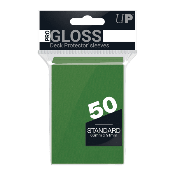 PRO-Gloss Standard Deck Protector Sleeves GREEN