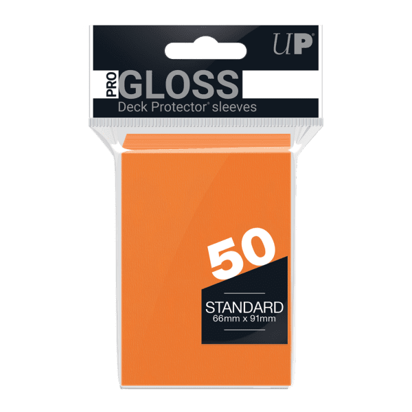 PRO-Gloss Standard Deck Protector Sleeves x50 ORANGE