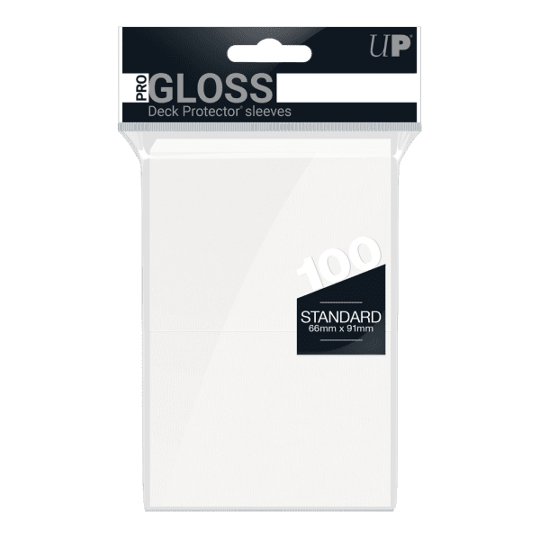 PRO-Gloss Standard Deck Protector Sleeves x50 WHITE