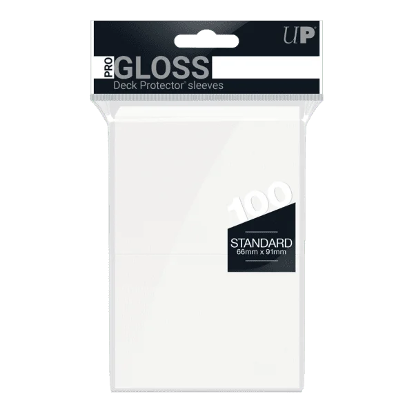 PRO-Gloss Standard Deck Protector Sleeves x50 WHITE