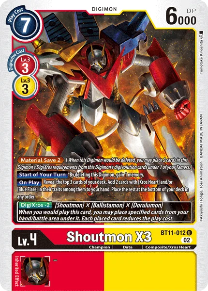 Shoutmon X3 - BT11-012 - Uncommon