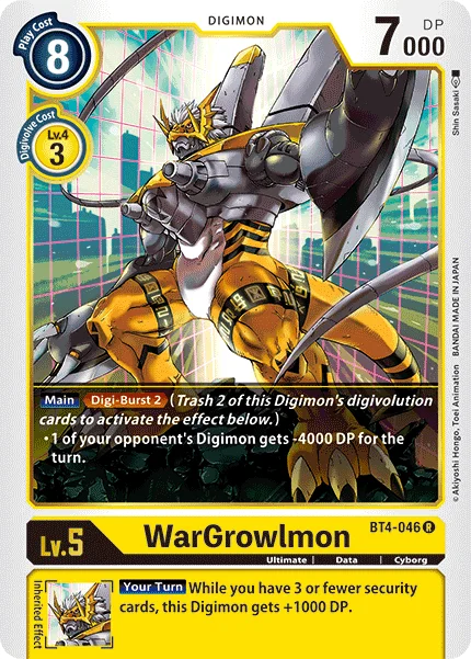 WarGrowlmon - Great Legend - BT4-046 R