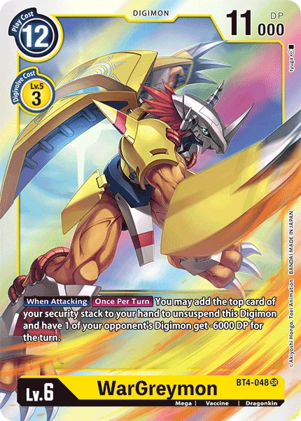 WarGreymon - Great Legend - BT4-048 SR