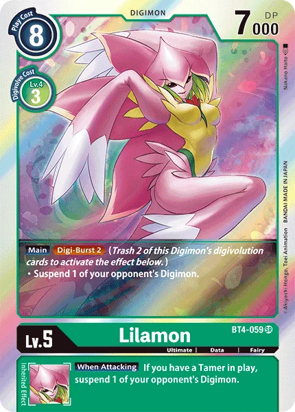 Lilamon - Great Legend - BT4-059 SR