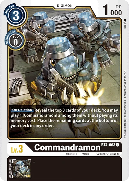 Commandramon - Great Legend - BT4-063 R