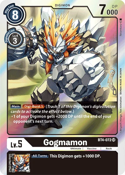 Gogmamon - Great Legend - BT4-072 SR