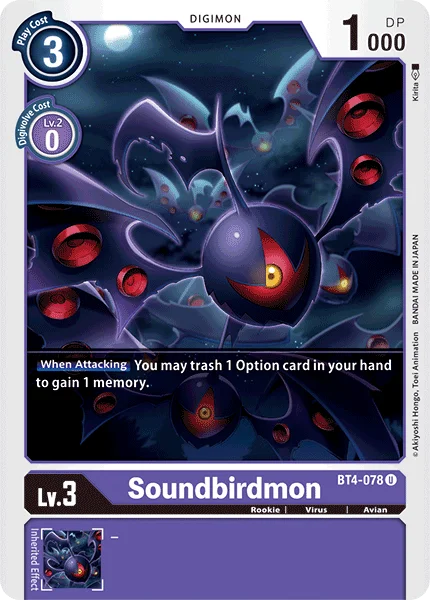 Soundbirdmon - Great Legend - BT4-078 U