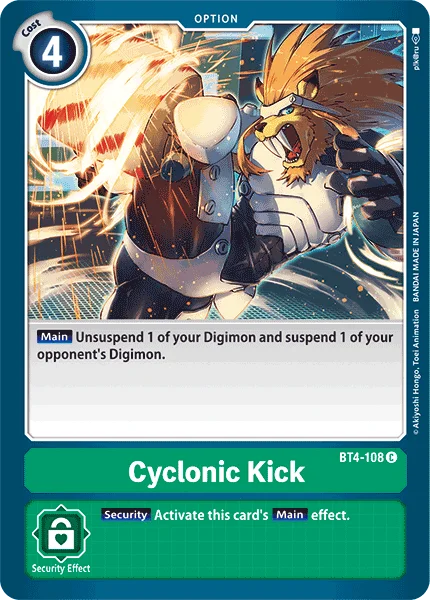 Cyclonic Kick - Great Legend - BT4-108 C