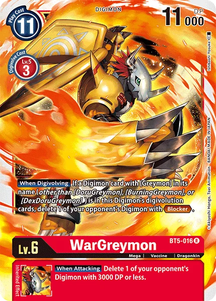 WarGreymon - Battle of Omni - BT5-016 R