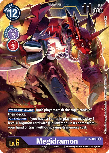 Megidramon - Battle of Omni - BT5-083 R