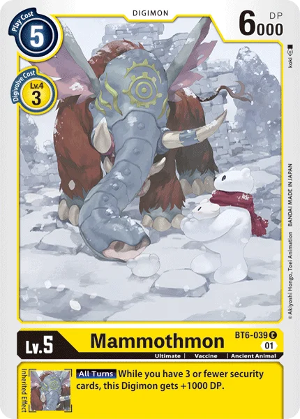 Mammothmon - Double Diamond - BT6-039 C