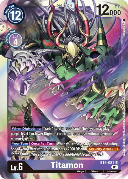Titamon - Double Diamond - BT6-081 SR