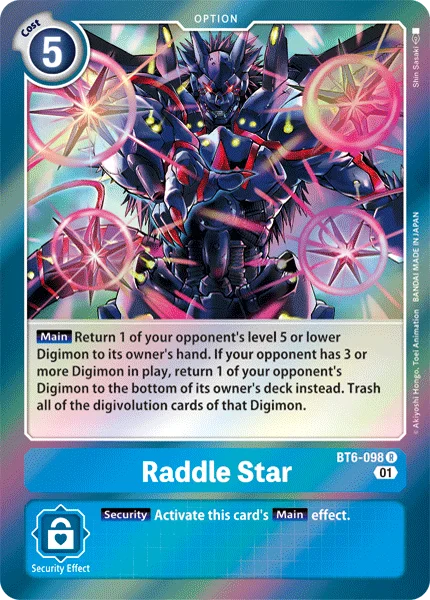 Raddle Star - Double Diamond - BT6-098 R