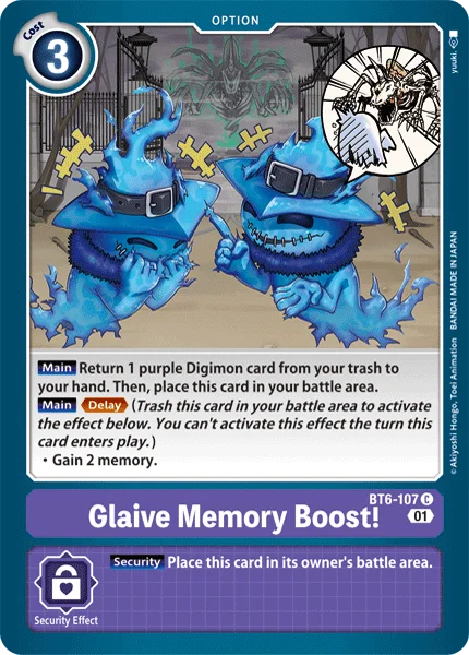 Glaive Memory Boost! - Double Diamond - BT6-107 C