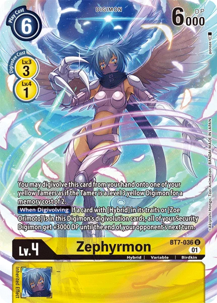Zephyrmon (Alternate Art) - Dimensional Phase (BT11)