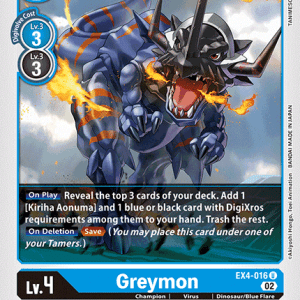 Greymon - EX4-016 - Uncommon