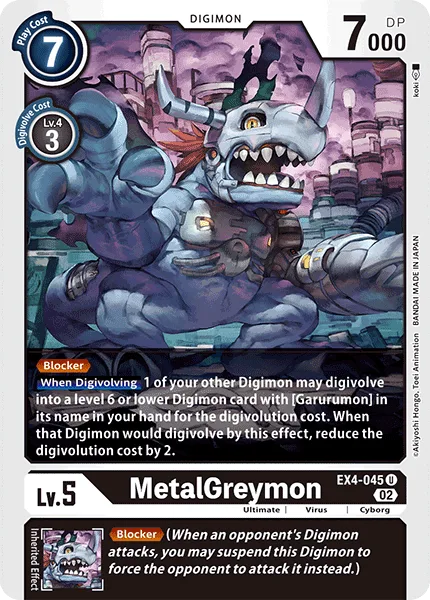 MetalGreymon - EX4-045 - Uncommon