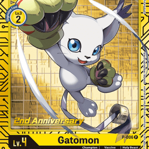 Gatomon - P-006 (2nd Anniversary Card Set) - Digimon Promotion Cards