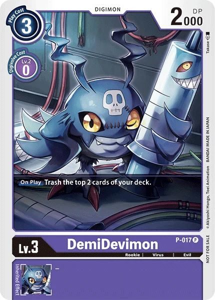 DemiDevimon - P-017 P - Official Tournament Pack Vol, 1 Promo