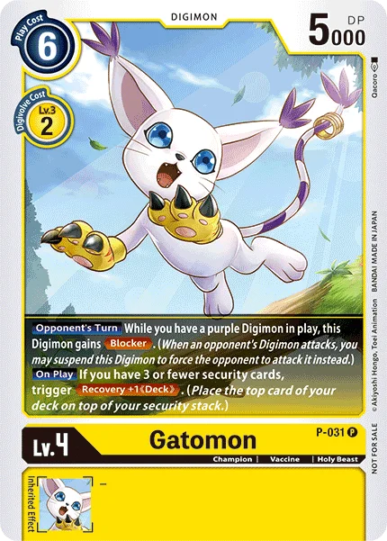 Gatomon - P-031 - Foil Dash Pack Promo