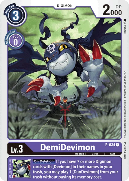 DemiDevimon - P-034 - Foil Dash Pack Promo